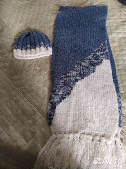 Комплект шапка и шарф женские