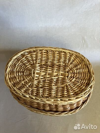 Декоративная корзина с крышкой