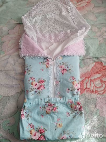 Конверт на выписку для девочки трансформер