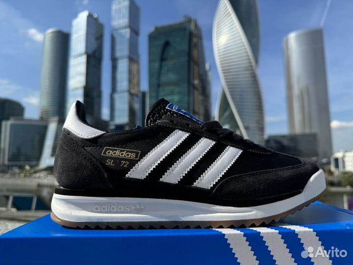 Кроссовки adidas sl72 черные,42,43 размер