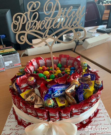 Торт из конфет