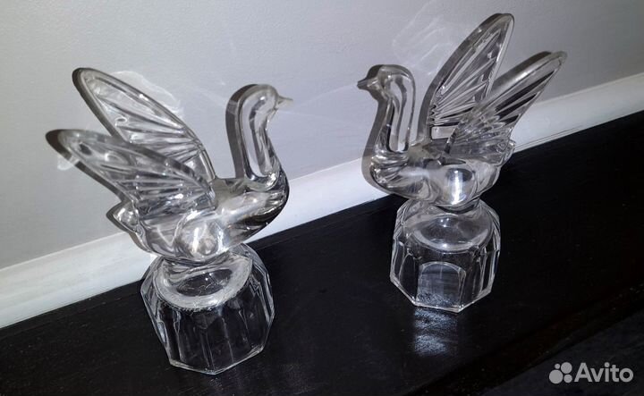 2 шт Хрустальная рюмка-перевертыш