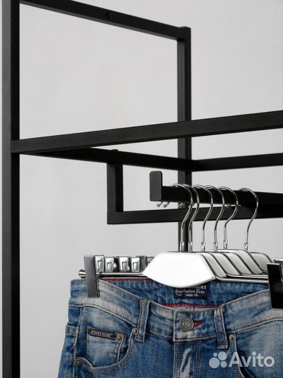 Стеллаж для одежды в стиле Лофт A1760-01-чдс