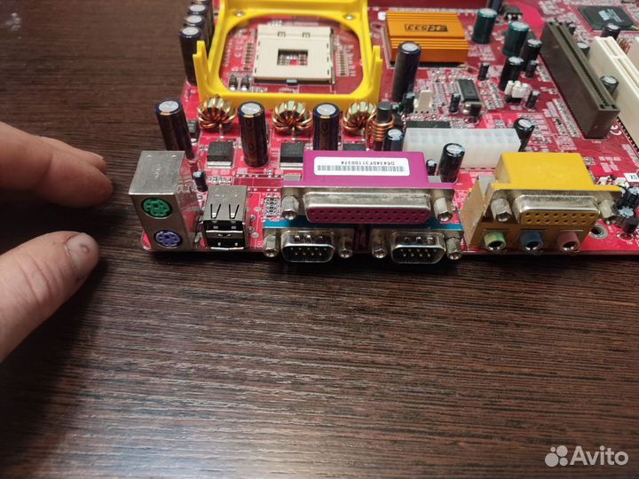 Редкая плата pcchips M922U REV 5.0 lga 478 рабочая