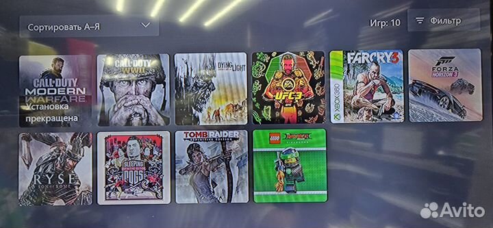 Xbox One 500Gb + 10 игр