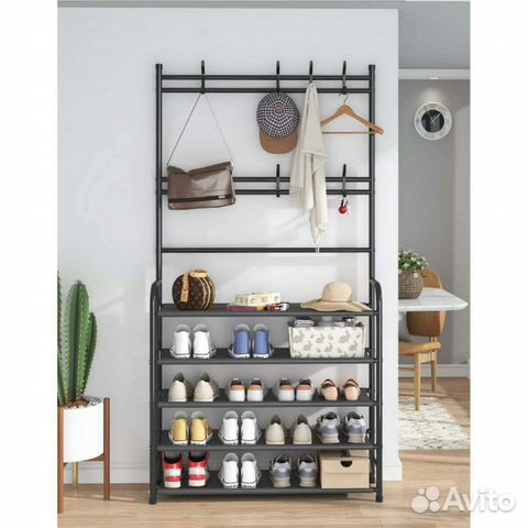 Вешалка в прихожую 5 полок / аналог икеа