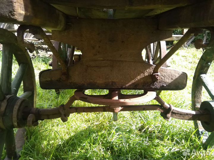 Телега деревянная