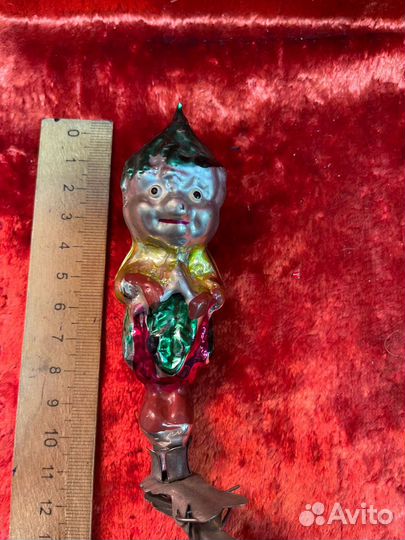 Елочная игрушка Виноградинка, прищепка