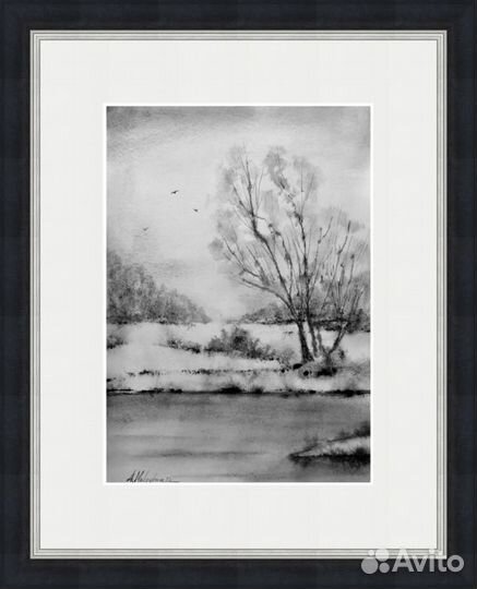 Картина акварелью 