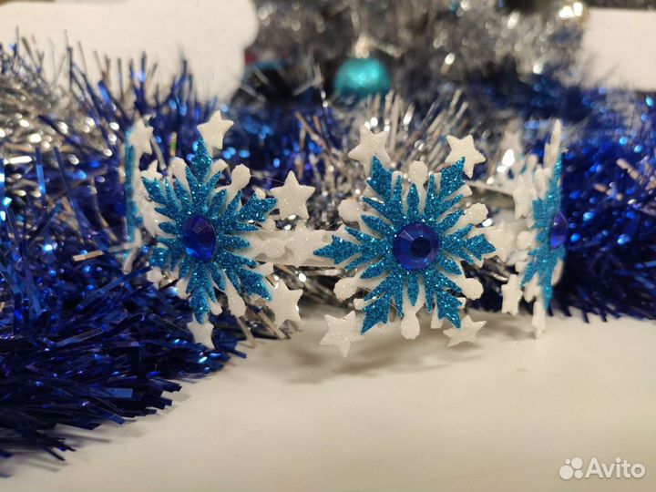 Ободок снежинки