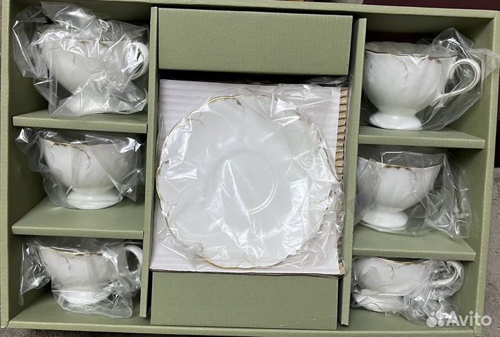 Narumi Чайный сервиз белый премиум класса