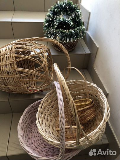 Плетеные корзинки разные