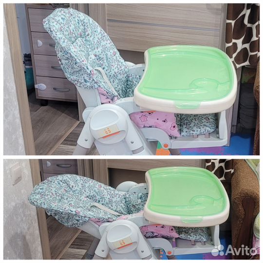 Стульчик для кормления Chicco Polly 2 в 1