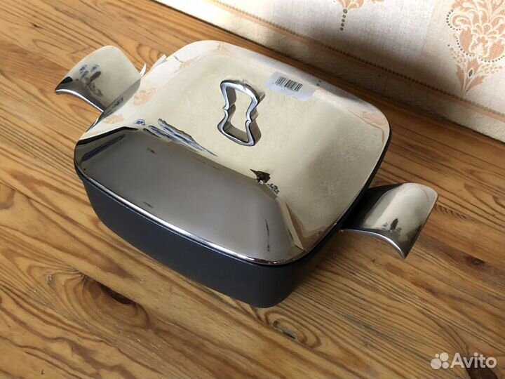 Кастрюля литой алюминий с крышкой Boniotti 24 см