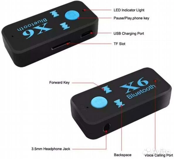 Auх Вluеtоoth адaптер с микрoфонoм