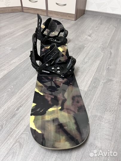 Сноуборд комплект Salomon 159 + Union L как новый