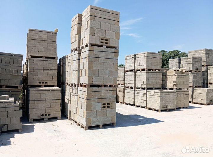 Блок строительный отсевно-керамзитовый