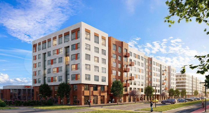 2-к. квартира, 58,4 м², 2/7 эт.