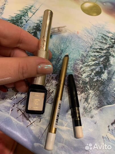 Белый карандаш для глаз, подводка белая