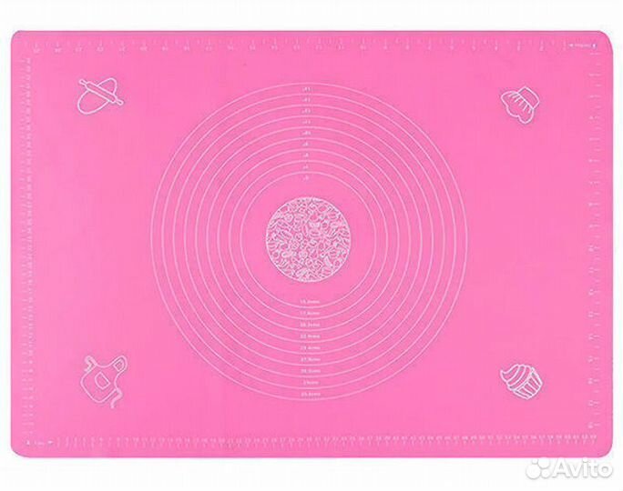 Коврик для раскатки теста 50х70 см