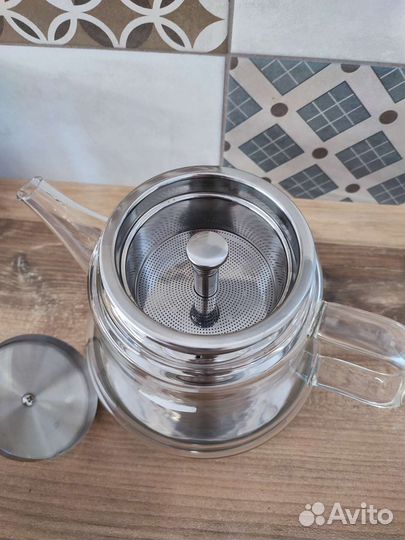 Чайник заварочный 1300 мл / гейзерная кофеварка