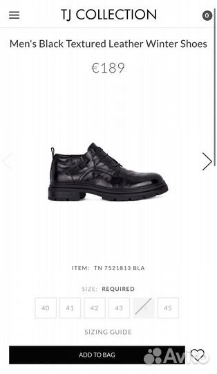 43р ботинки новые зимние tj collection кожа/мех