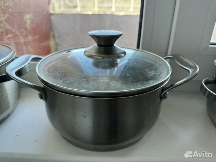 Набор кастрюль из нержавеющей стали