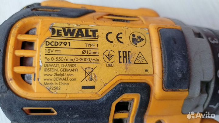 Шуруповерт dewalt dcd 791 18v