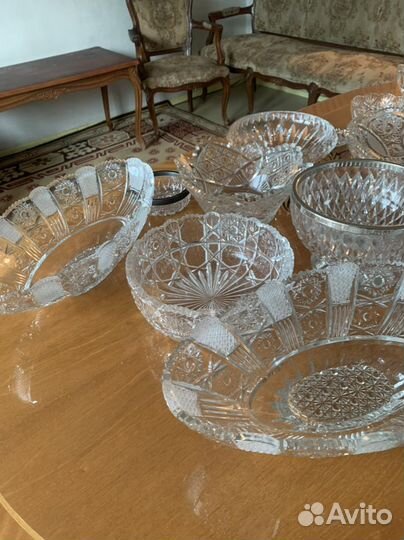 Хрусталь в ассортименте времен СССР