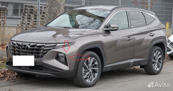 Молдинги бампера Tucson 2021 4 NX хром