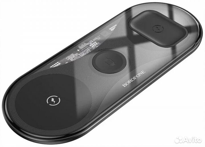 Беспроводное зу borofone BQ19 3-in-1 15W Black