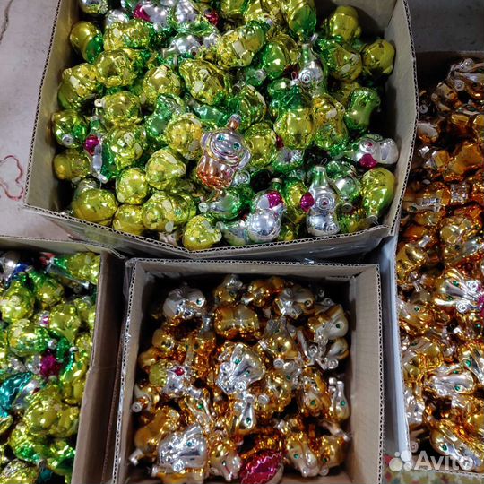 Елочные игрушки СССР новые опт