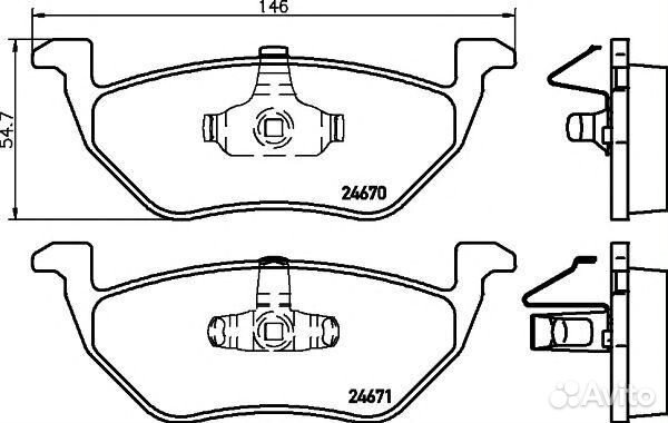 Задние тормозные колодки
