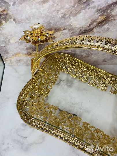 Ваза на ножке для фруктов и нарезки новая