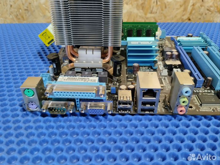 Материнская плата DDR3 + проц + озу 4Гб + кулер