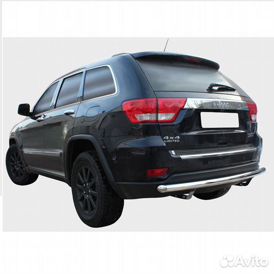 Защита заднего бампера Jeep Grand Cherokee (2011)