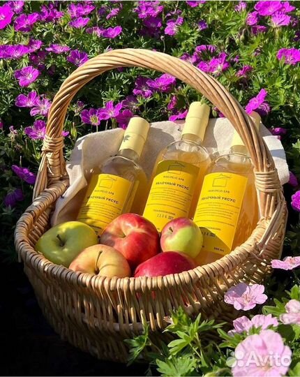 Натуральный органический уксус и масло Гхи