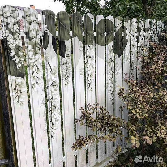 Евроштакетник 3Д металлический для забора