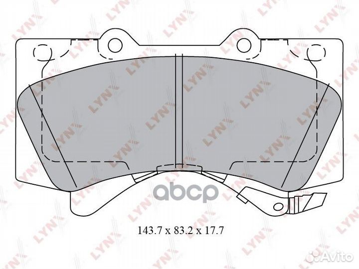 Колодки тормозные дисковые перед BD7580 LYN