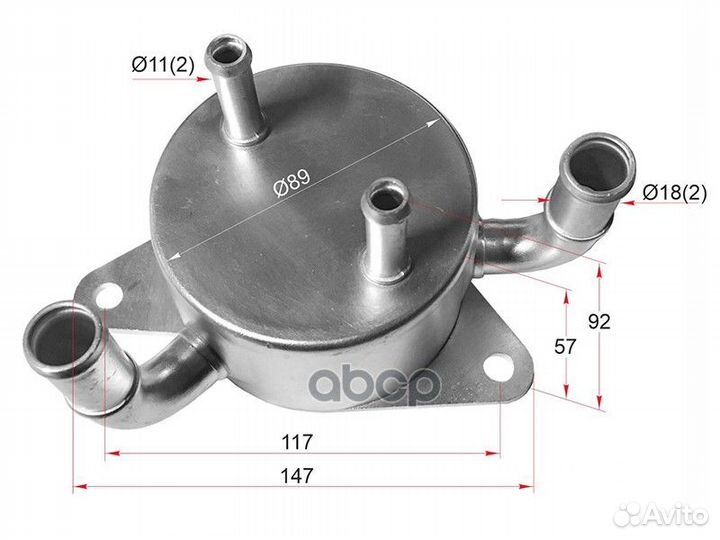 Радиатор масляный mazda 3 09/mazda 5 10- ST-FS