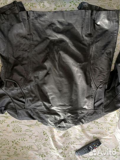 Мотокуртка кожаная