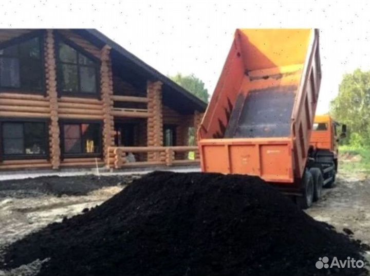 Земля плодородная Для участка торф чернозем