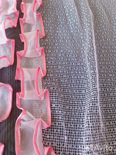 Тюль на кухню короткая