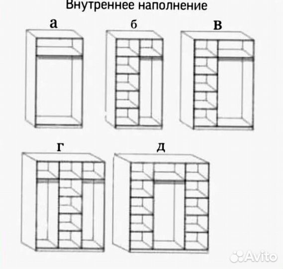 Двери купе фабричные в гардеробную