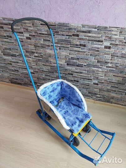 Детские санки с колесами Тимка 5