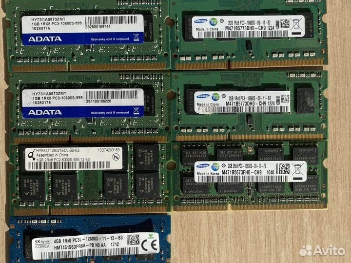 Оперативная память для ноутбука