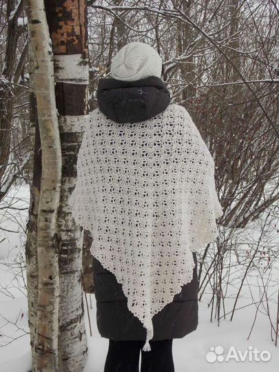 Шаль ручной работы