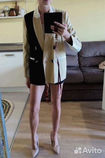 Женский пиджак колорблок