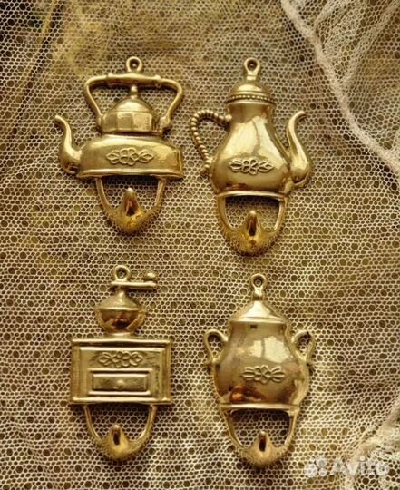 Крючки Кухонные Набор Латунь