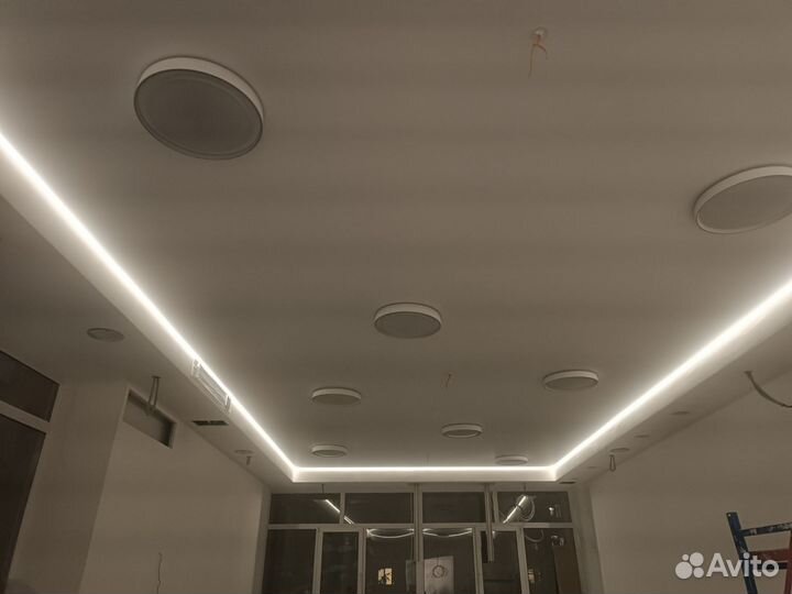 Натяжные потолки. Бесплатный замер. Установка